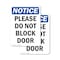 Signmission Please Do Not Block Door, 7 in W x Rectangle, Plastic OS-2PACK-NS-P-710-V-17375 - alternate 1